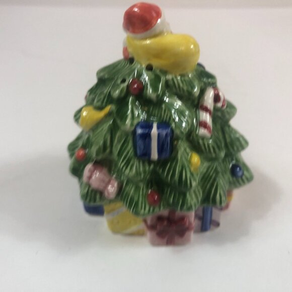 Spode Christmas Tree Santa Presents Salt & Pepper Shakers 3.5" - Picture 6 of 7